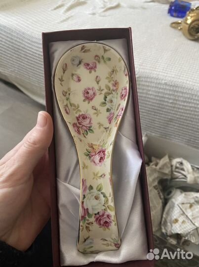 Подставка под ложку фарфоровая