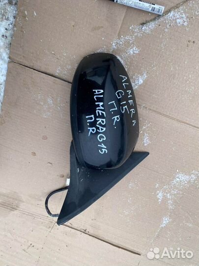 Правое зеркало Nissan Almera G15