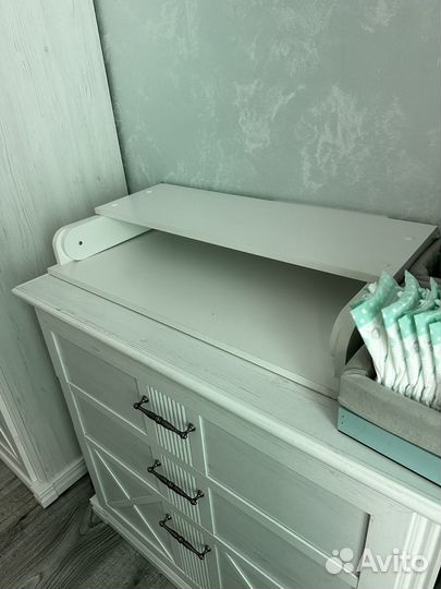 Накладка для пеленания на комод с матрасом