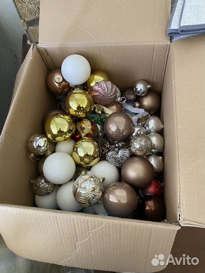 Новогодние игрушки стекло