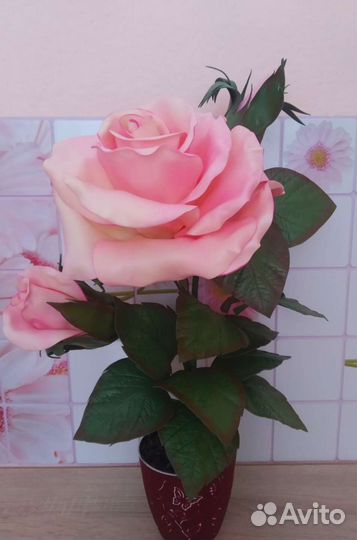 Цветы-светильники из изолона