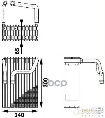 Испаритель, кондиционер, width 140 mm 8FV 351