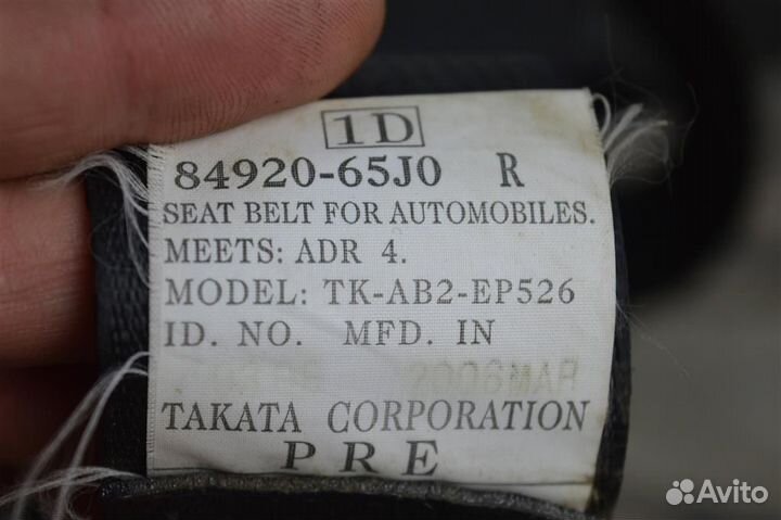 Ремень безопасности передний правый suzuki Grand