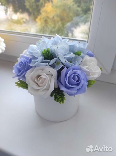 Букет из мыльных цветов