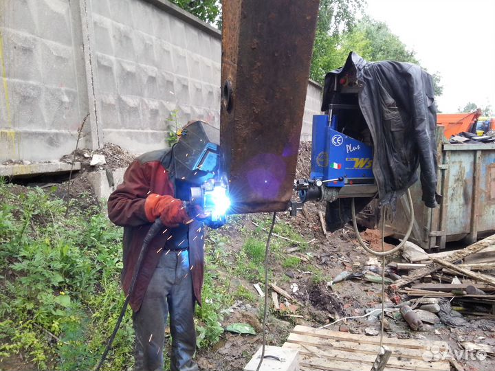 Восстановление отверстий, ремонт ковшей, сварка