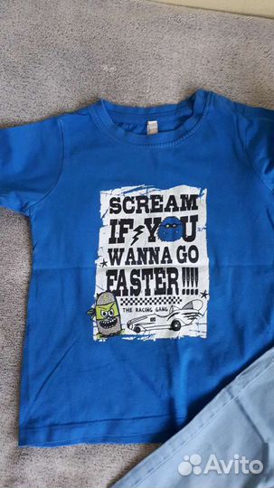 Брюки р.98 и футболка р.92