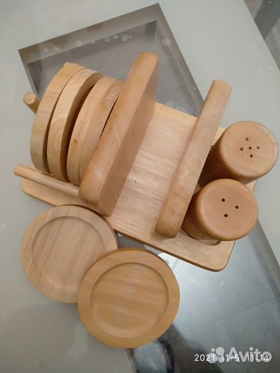 Подставка для соли перца с салфетницей