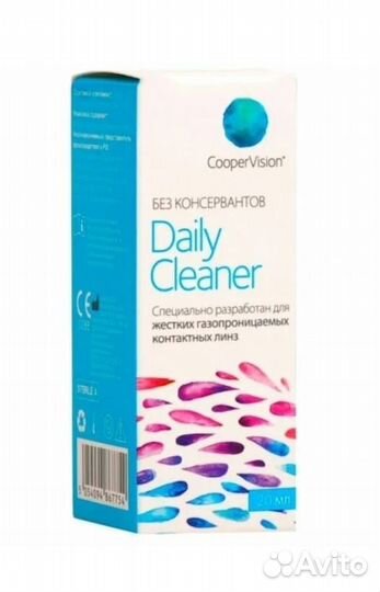 Раствор Daily Cleaner для очистки жестких линз
