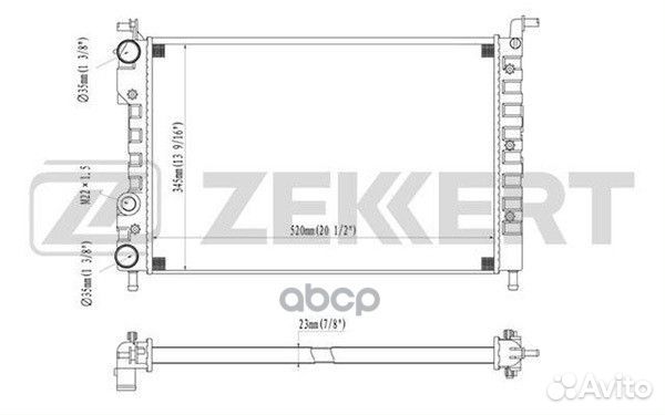 Радиатор охл. дв. Fiat Palio (178 ) 96- Palio
