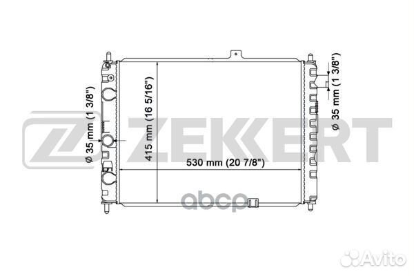 Радиатор охл. дв. Opel Ascona C 81- Kadett D 8