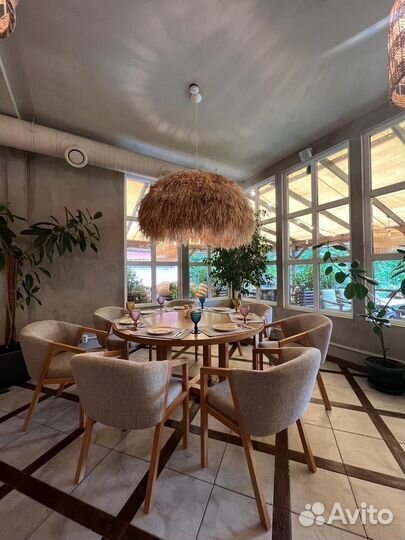 Плетеный абажур