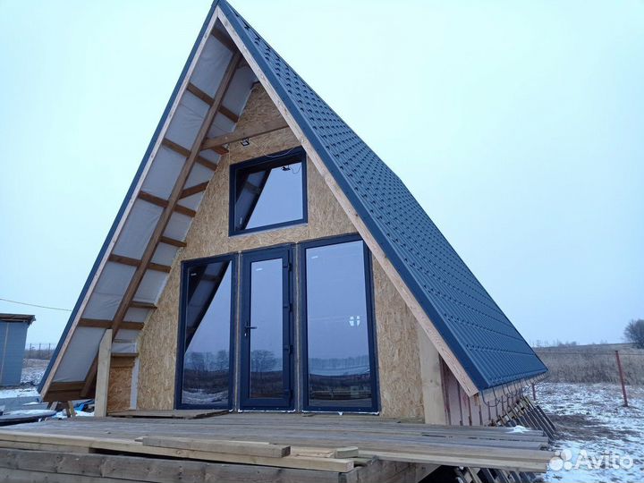 Окна в коттедж / остекление