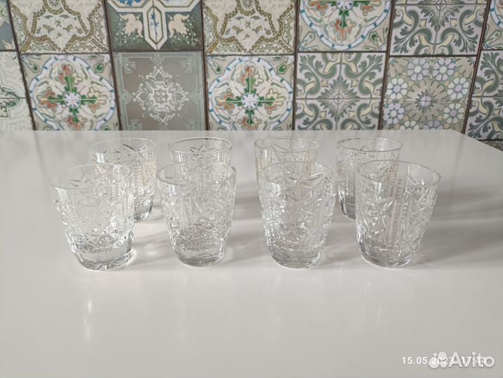 Рюмки стопки бокалы вазы, хрусталь стекло, СССР