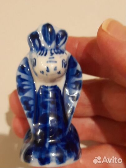 Статуэтка змея гжель