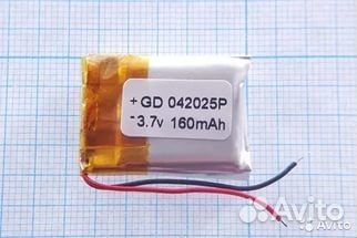Литий-полимерный аккумулятор 042025P (38X23mm) 3.7