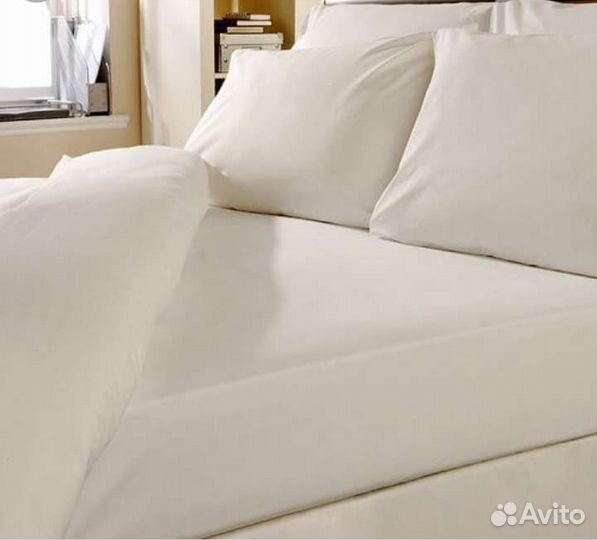 Белье постельное односпальное для хостела из бязи