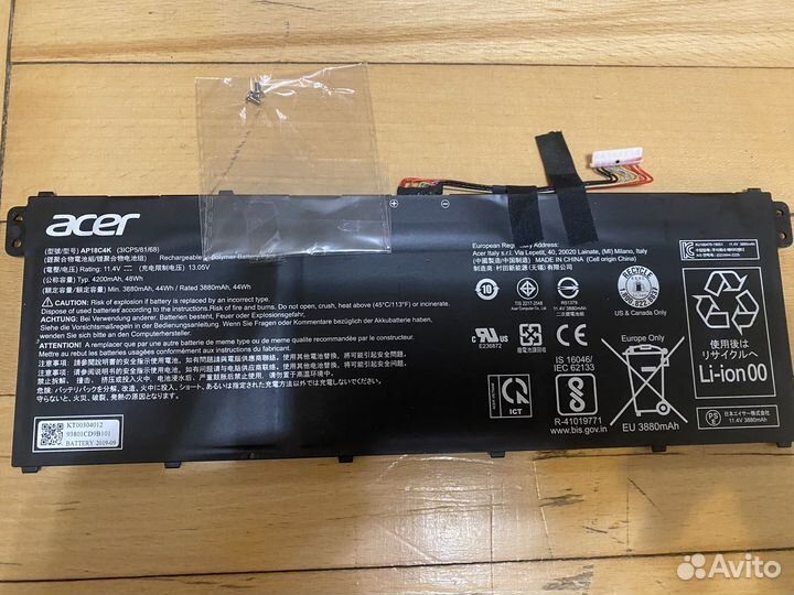 Аккумулятор для ноутбука acer