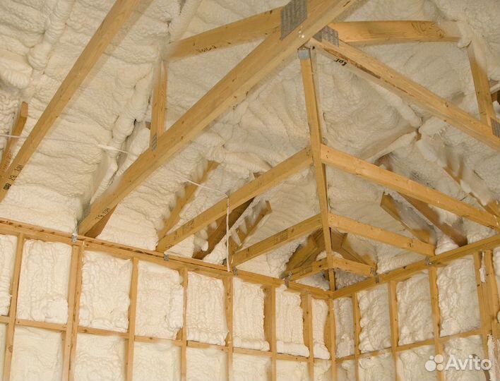 Утепление пенополиуретаном крыши дома