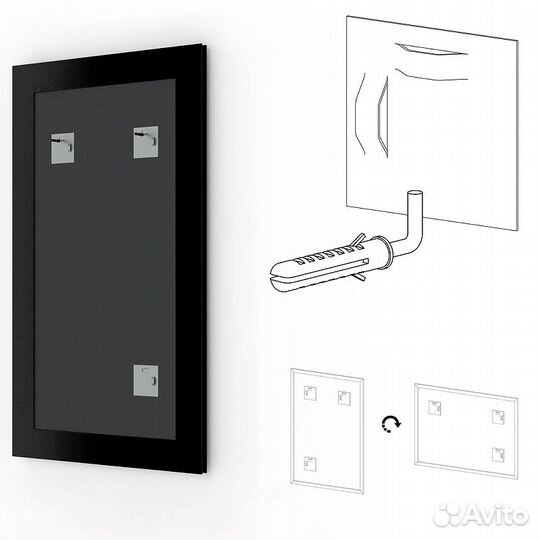 Зеркало Evoform Definite 84х64 BY 0650 в багетной