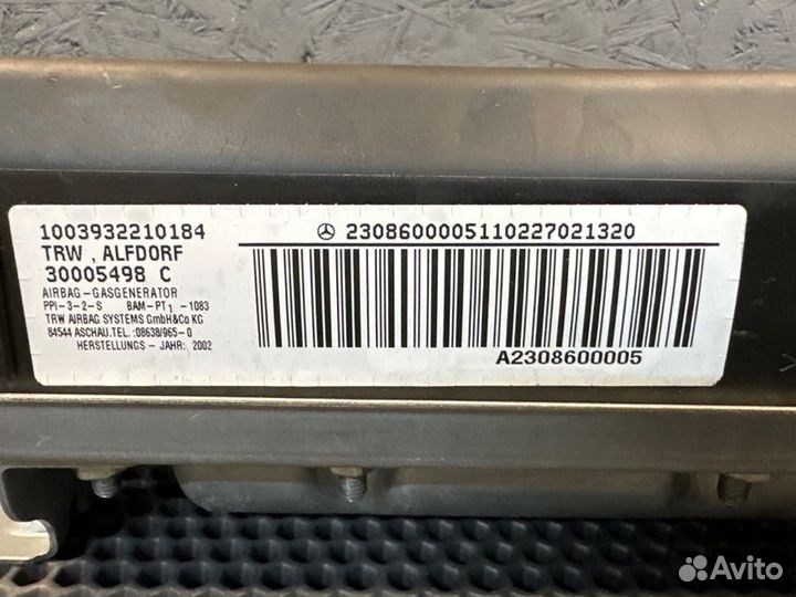 Подушка безопасности передняя правая Mercedes-Benz