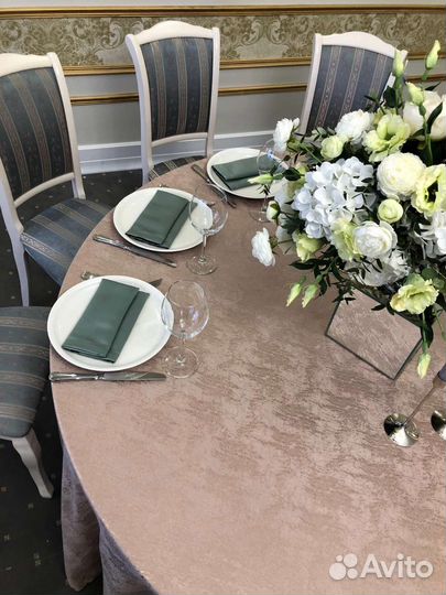 Скатерть круглая новая