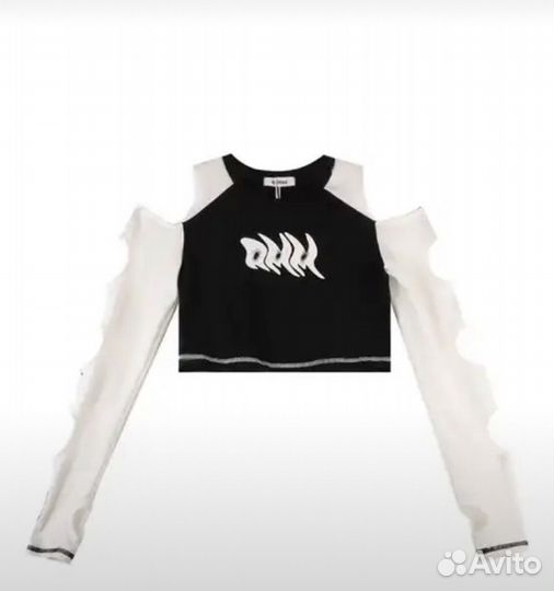 Укороченный лонгслив y2k