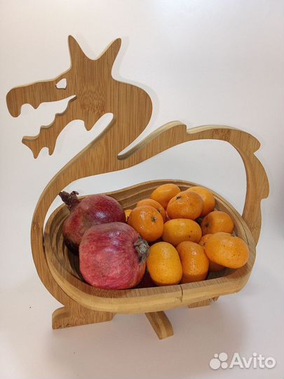 Фруктовница складная с головой дракона