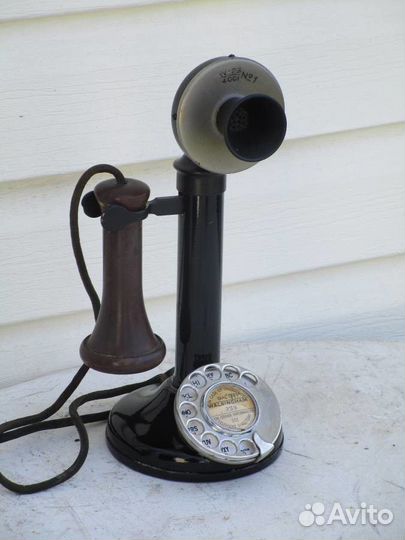 1900 British rotary dial candle дисковый телефон