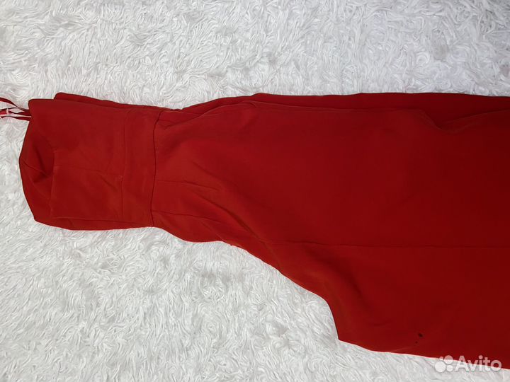 Красный комбез/костюм на новый год 44