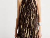 Платье с принтом Massimo Dutti