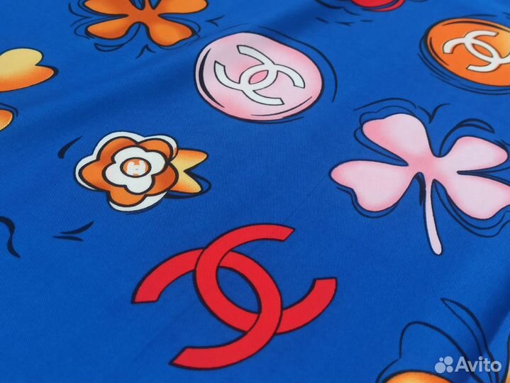 Платок Шаль Chanel Шелковый