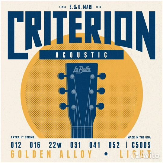 Струны для акустической гитары La Bella C500S