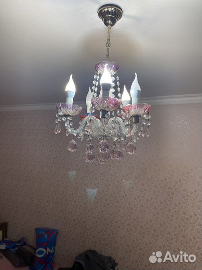 Люстры хрустальные бу