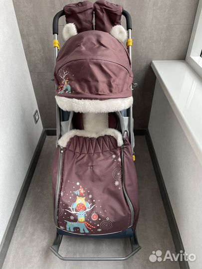 Санки коляска nika