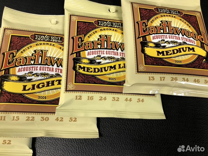 Струны для акустической гитары ernie ball (бронза)