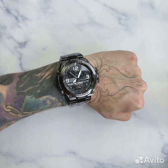 Часы Casio g shock 104, цвет: чёрный