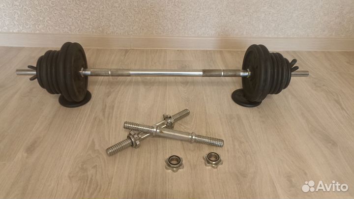 Гантели разборные с грифом для штанги