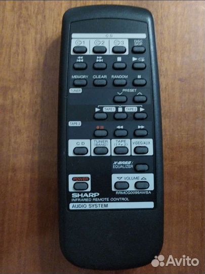 Пульт от муз. центра Sharp