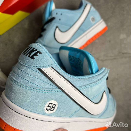 Кроссовки nike SB голубой цвет