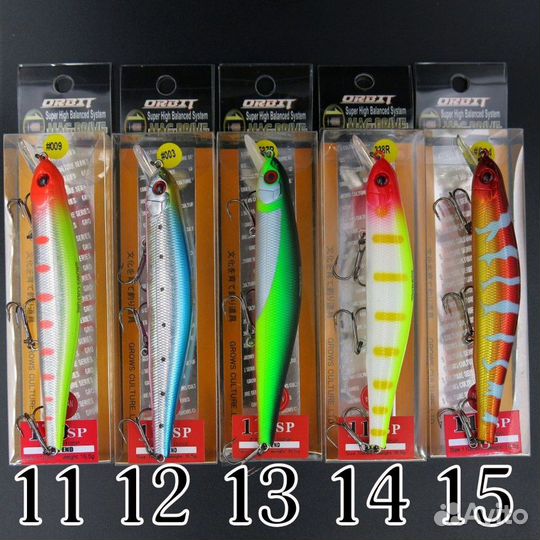 Воблеры ZipBaits Orbit 110sp 30 цветов