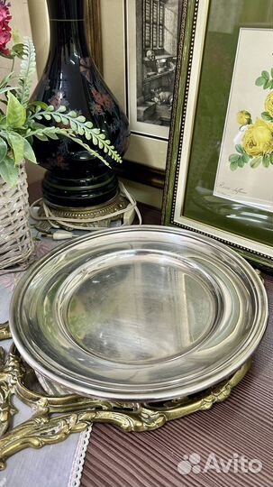 Подстановочная тарелка. Серебрение