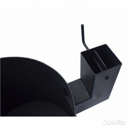 Печь для казана с трубой, дверцей разборные ножки