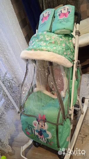 Детские санки коляска ника