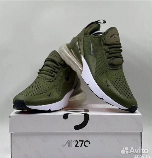 Nike air max 270 зелёные бел. подошва разм. 43