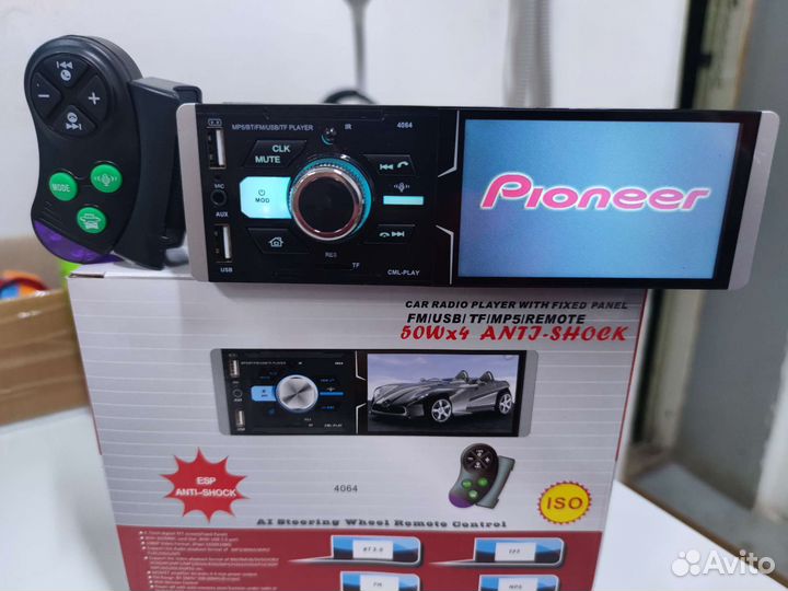 Магнитола Pioneer с пду на руль/сенсорный экран
