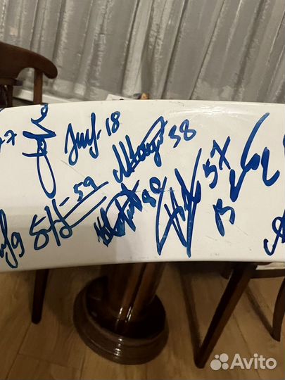 Клюшка цска с автографами