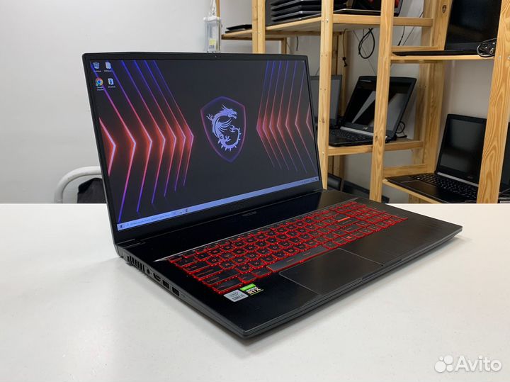 17.3 дюймовый Игровой Msi i5/RTX 3050/16gb/SSD+1tb