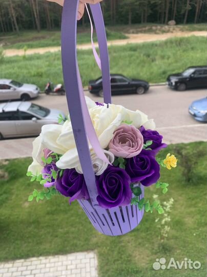 Букет из мыльных цветов