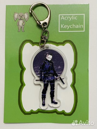 Брелок Рю, клинок рассекающий демонов, акрил, 5см