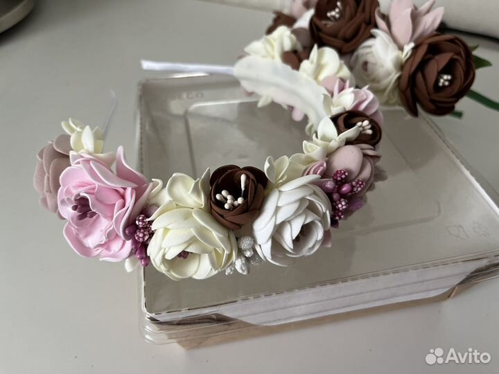 Ободок с цветами